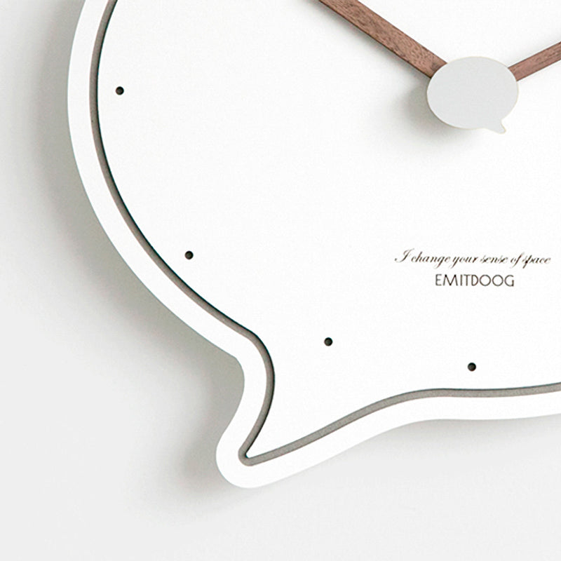 Speech Bubble Wall Clock in Various Colors