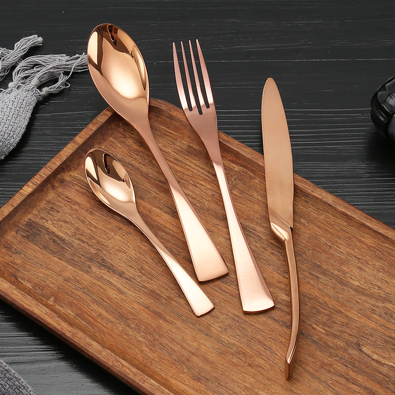 Kaya Rose Gold Cutlery Set - Cutlery Sets - Luxus Heim