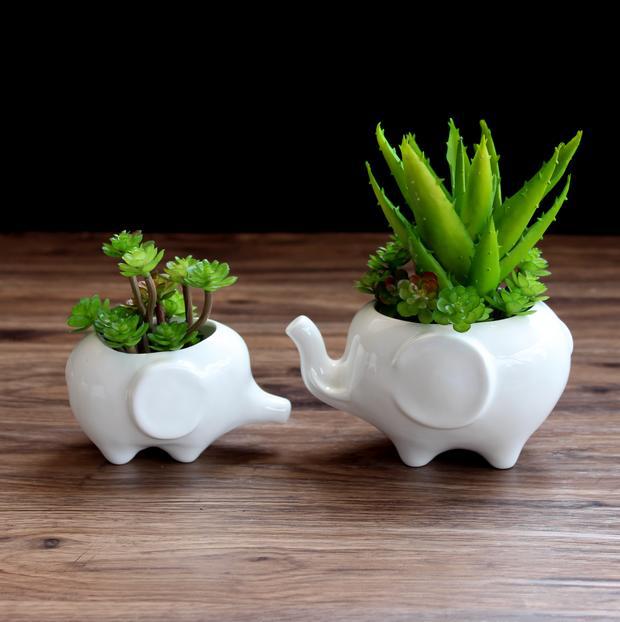 Little Elephant Flower Pot - Pots &amp; Planters - Luxus Heim