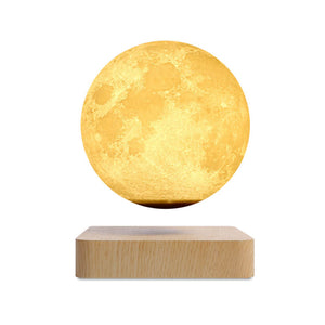 Levitating Moon Lamp showcasing its authentic moon details and magical levitation on LuxusHeim.