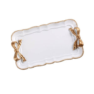 Bowknot Resin Serving Tray in Various Colors