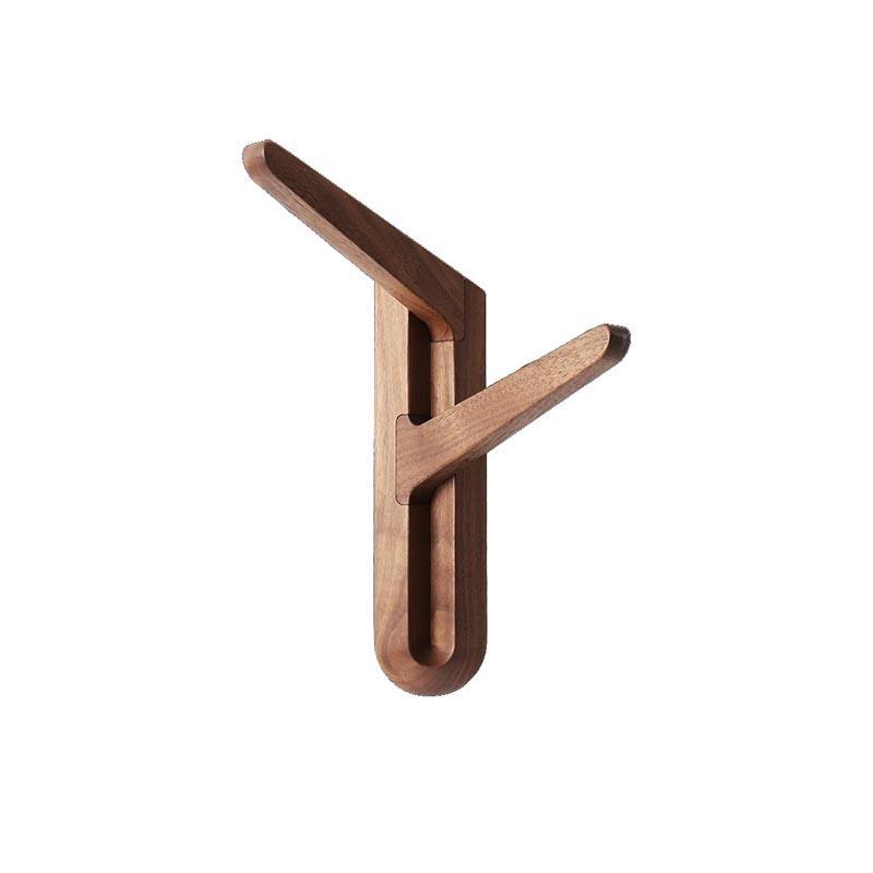Y-Shaped Black Walnut Coat Hanger - Luxus Heim