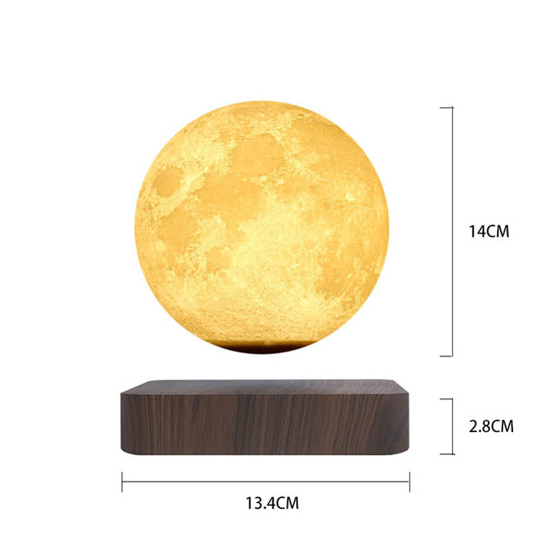 Levitating Moon Lamp showcasing its authentic moon details and magical levitation on LuxusHeim.