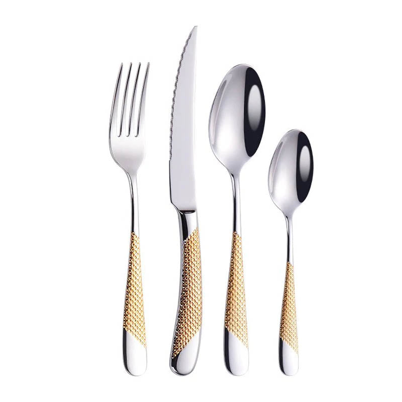 Drillan Elite Cutlery Set with Textured Dots