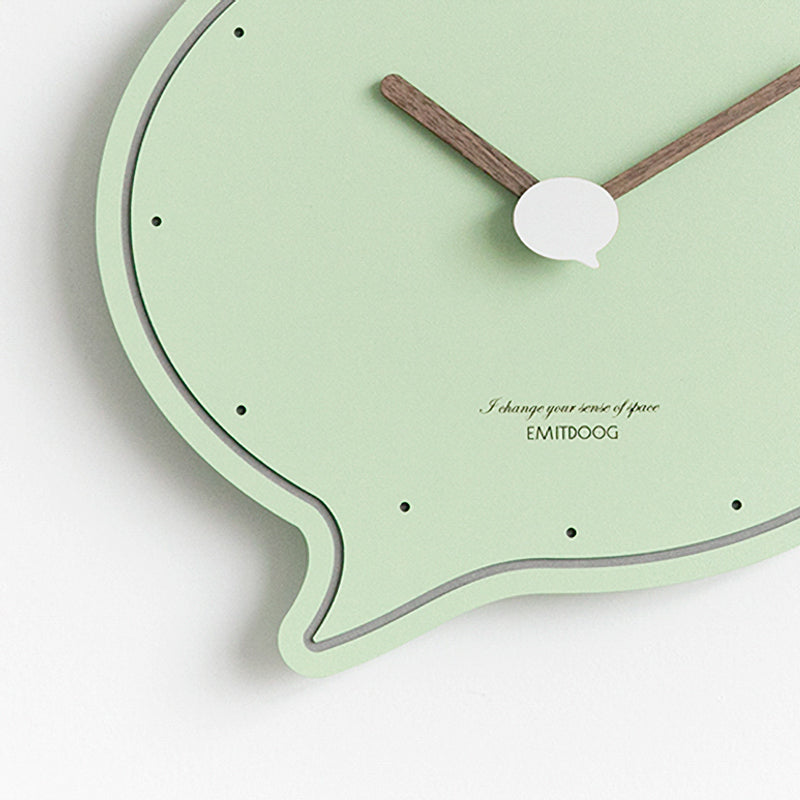 Speech Bubble Wall Clock in Various Colors