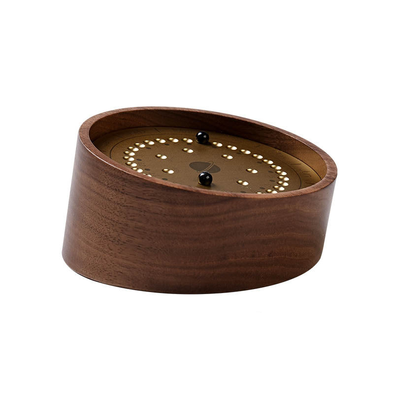 Perpetual Planetary Calendar Made from Black Walnut and Aluminum Alloy - Luxus Heim