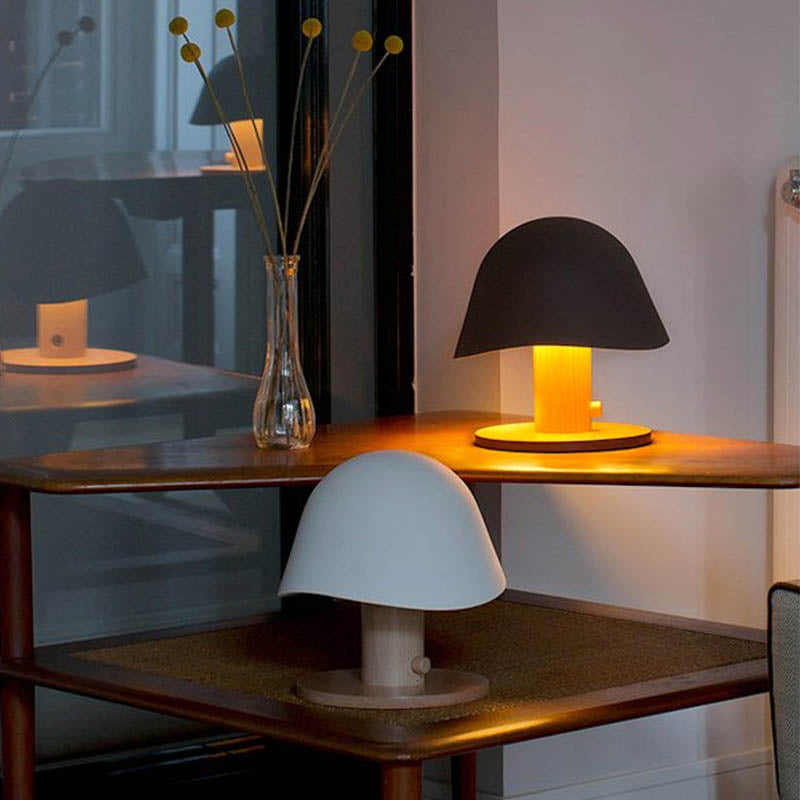 Minimalist Mushroom Table Lamp with a nature-inspired design and modern aesthetics on LuxusHeim