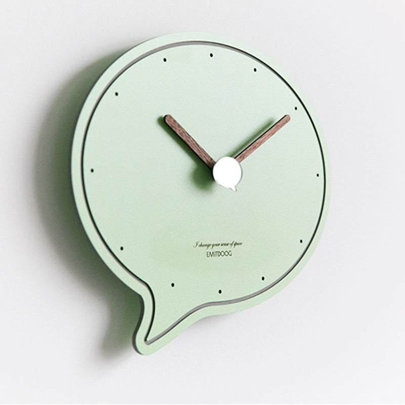 Speech Bubble Wall Clock in Various Colors