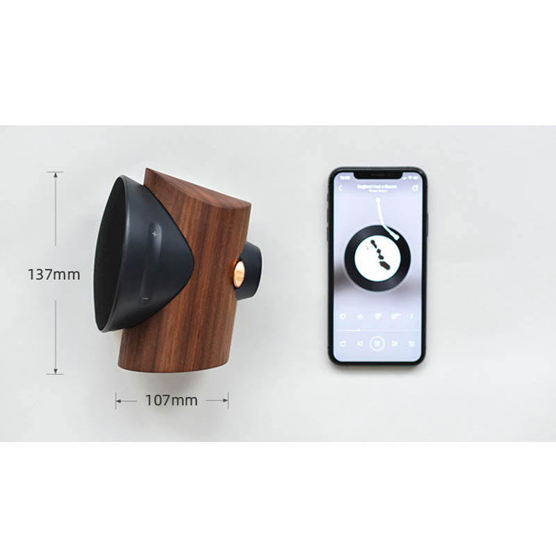 Zowoo Bluetooth TWS Speaker in Solid Walnut Wood