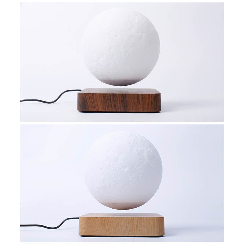 Levitating Moon Lamp showcasing its authentic moon details and magical levitation on LuxusHeim.