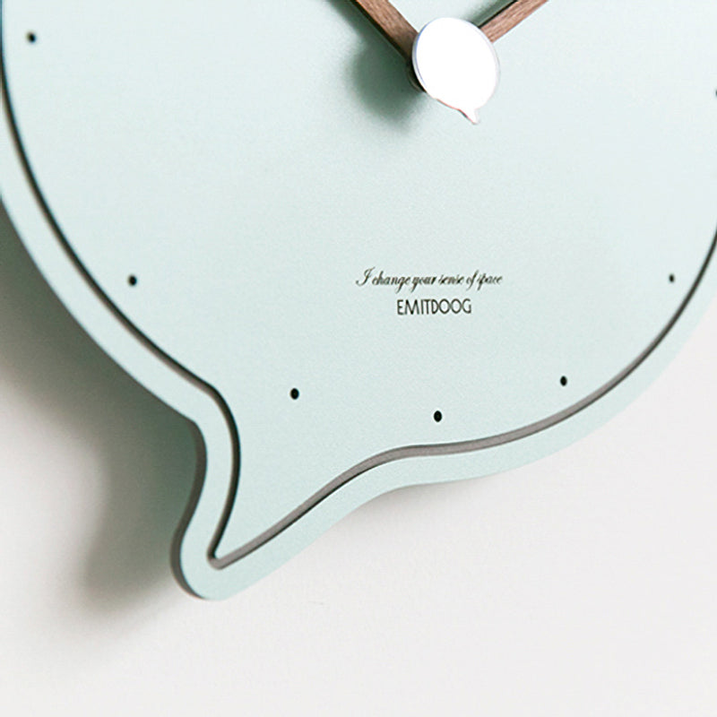 Speech Bubble Wall Clock in Various Colors