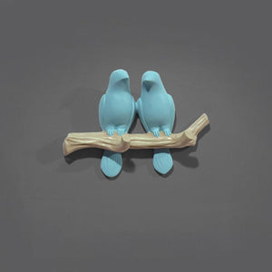 Lovely Birds Wall Hook with Strong Resin Construction - Luxus Heim