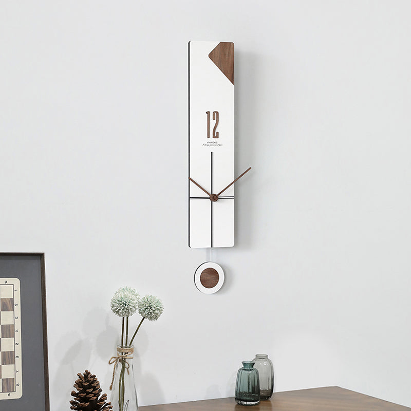 Simple Lines Swing Wall Clock with Swinging Pendulum