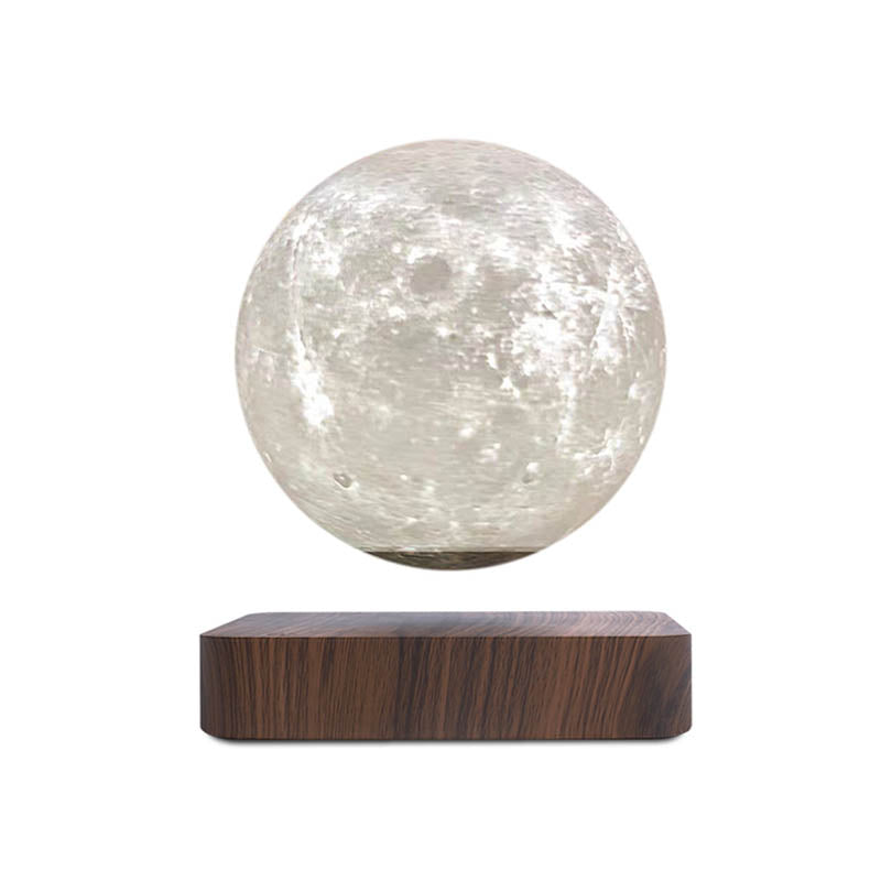 Levitating Moon Lamp showcasing its authentic moon details and magical levitation on LuxusHeim.