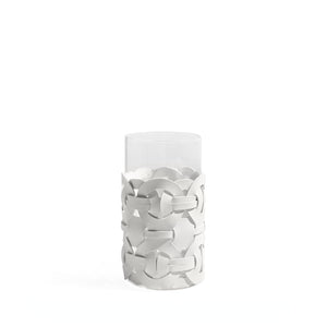 Chain Leather Glass Table Vase - Vases - Luxus Heim