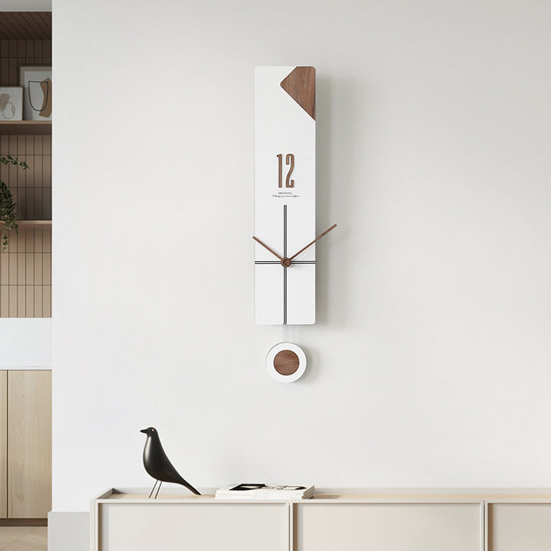 Simple Lines Swing Wall Clock with Swinging Pendulum