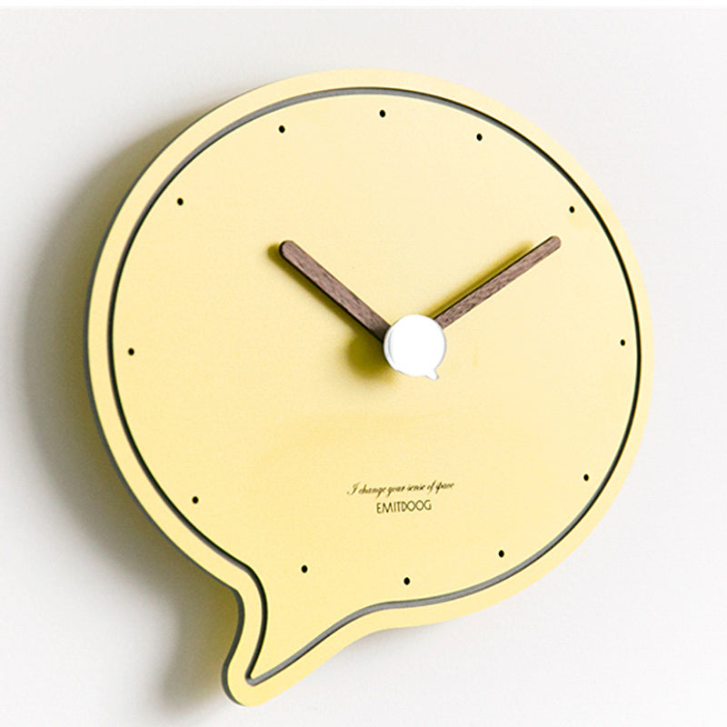 Speech Bubble Wall Clock in Various Colors