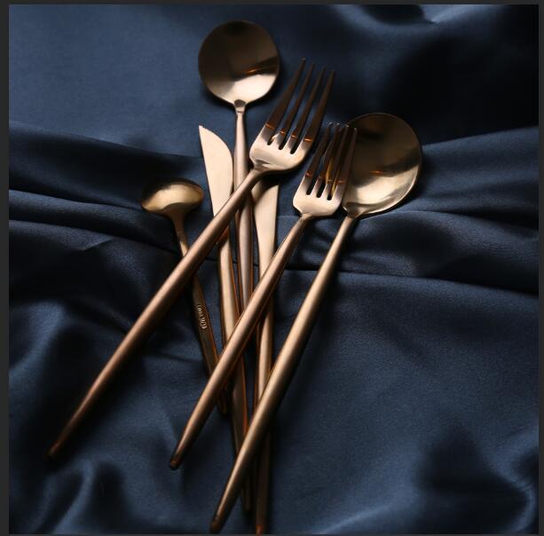 Maison Rose Gold Cutlery Set - Cutlery Sets - Luxus Heim