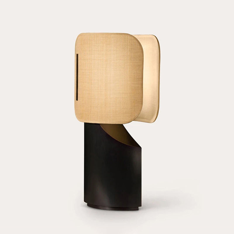 Apixa Table Lamp showcasing a sleek black finish and modern design on LuxusHeim