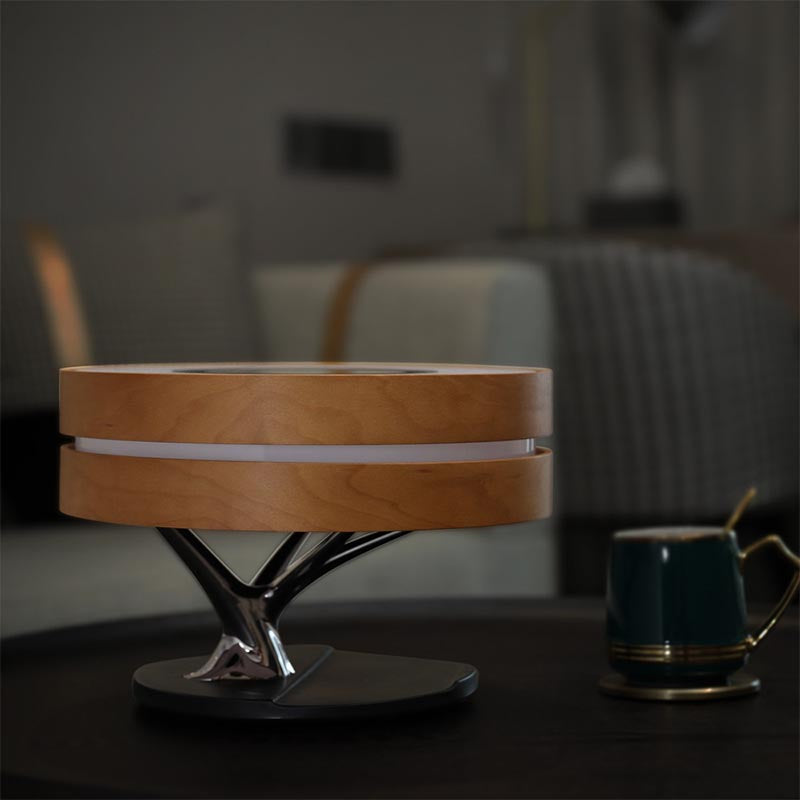 Circle of Light: Desk Lamp With Wireless Charging & Speaker