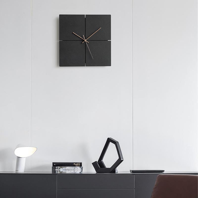 Cross Concrete Wall Clock in Round and Square Shapes