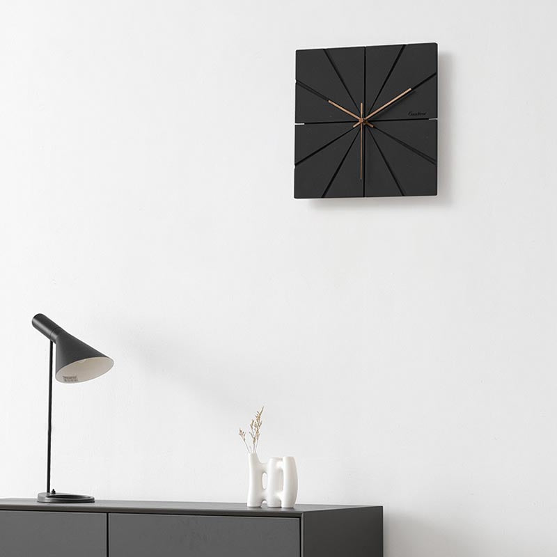 Cross Concrete Wall Clock in Round and Square Shapes