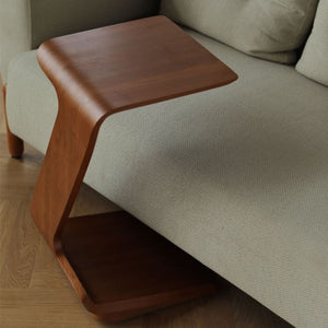C-Shaped Side Table in Living Room By Luxus Heim