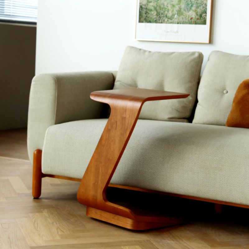 C-Shaped Side Table in Living Room By Luxus Heim