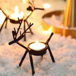 Elk Candle Holder Crafted from Cast Iron - Luxus Heim