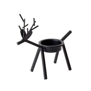Elk Candle Holder Crafted from Cast Iron - Luxus Heim