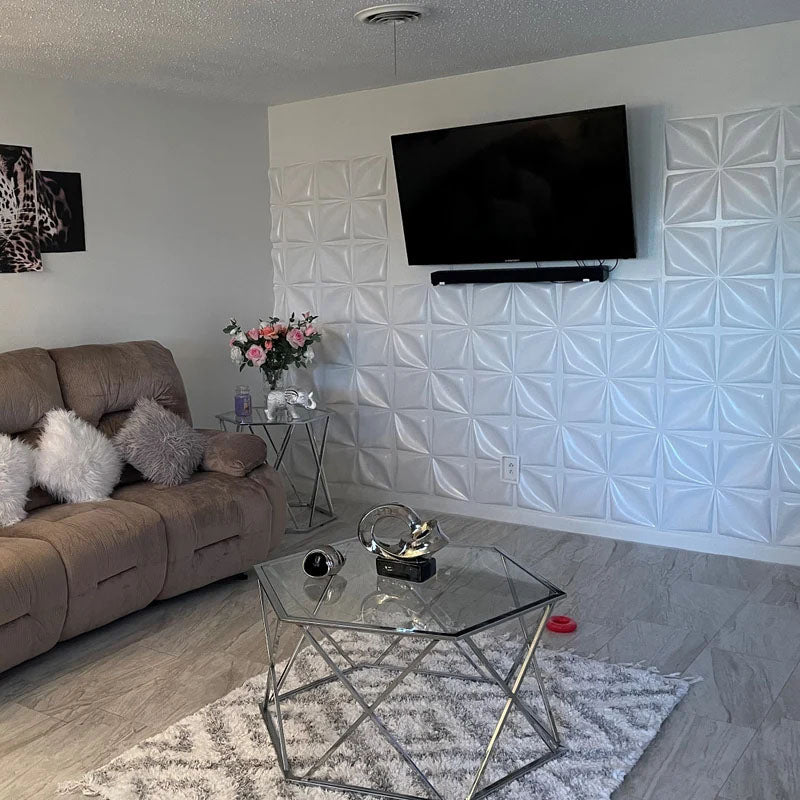 Floral PVC 3D Wall Panel - Wall Panels - Luxus Heim