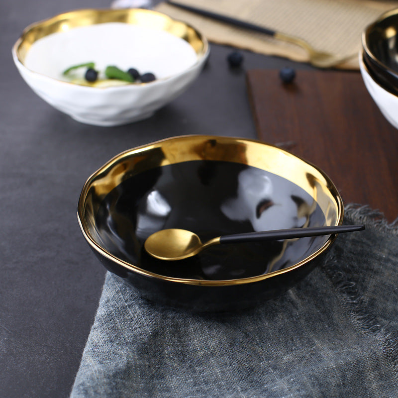 Ripple Black Plates - Plates - Luxus Heim