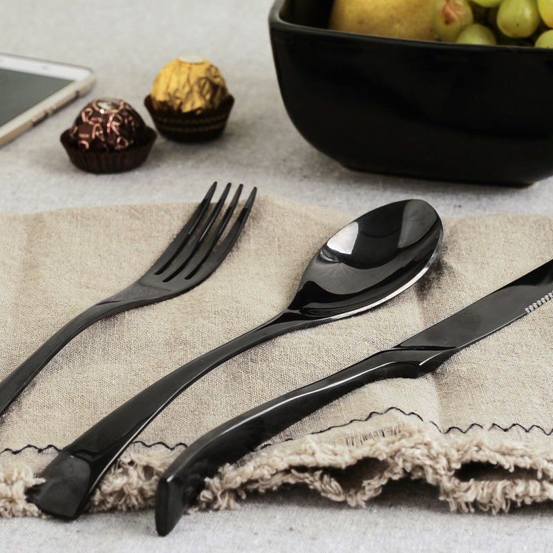 Kaya Flatware: Premium 18/10 Stainless Steel Flatware Set by Luxus Heim