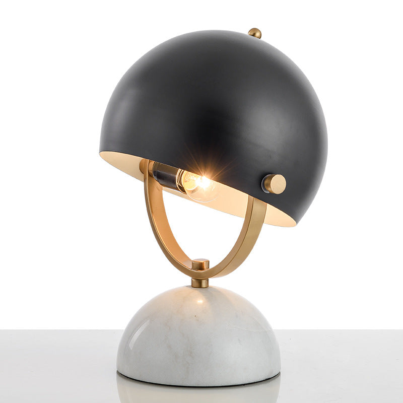 HippieGlow Marble & Brass Lamp by Luxus Heim - Retro Charm with Modern Elegance