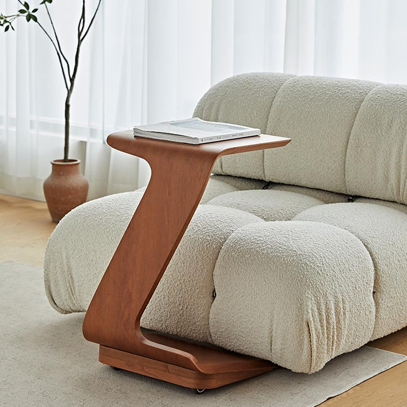 C-Shaped Side Table in Living Room By Luxus Heim