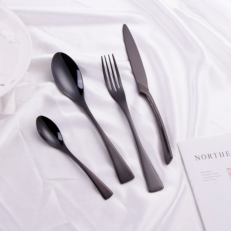 Kaya Black Cutlery Set - Cutlery Sets - Luxus Heim