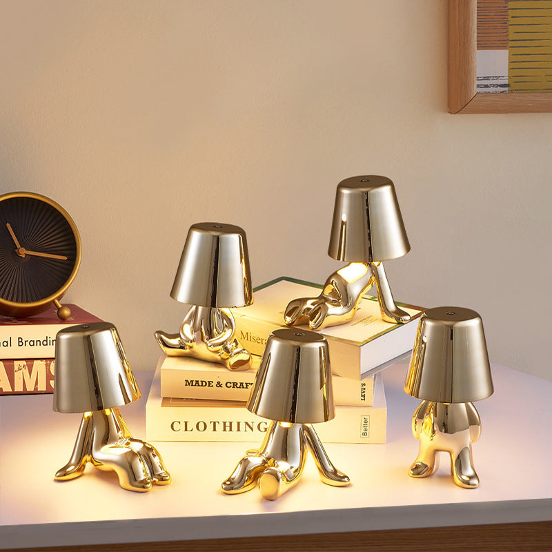 Assortment of 'Gleam Team Lamps' in varying poses