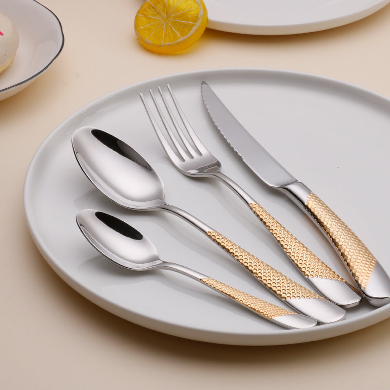 Drillan Elite Cutlery Set with Textured Dots