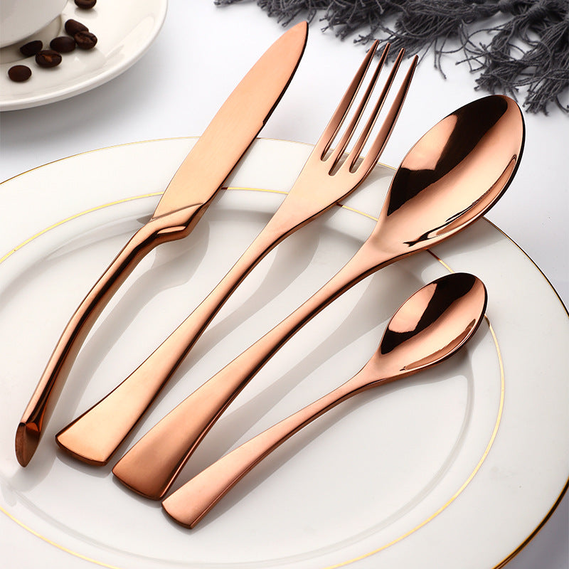 Kaya Rose Gold Cutlery Set - Cutlery Sets - Luxus Heim