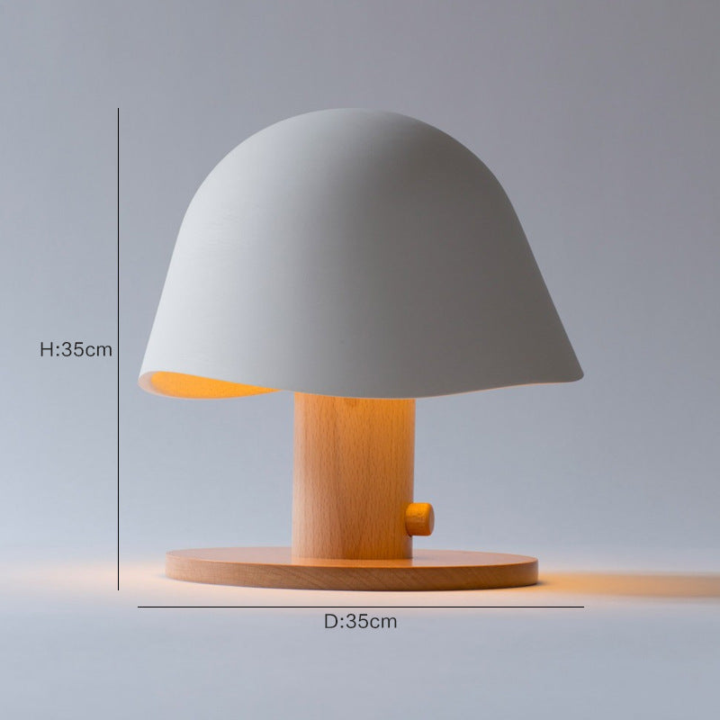 Minimalist Mushroom Table Lamp with a nature-inspired design and modern aesthetics on LuxusHeim