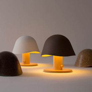 Minimalist Mushroom Table Lamp with a nature-inspired design and modern aesthetics on LuxusHeim