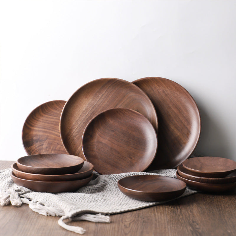 Mili Natural Teakwood Plates - Plates - Luxus Heim