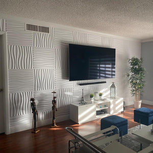 Wave PVC 3D Wall Panel - Wall Panels - Luxus Heim