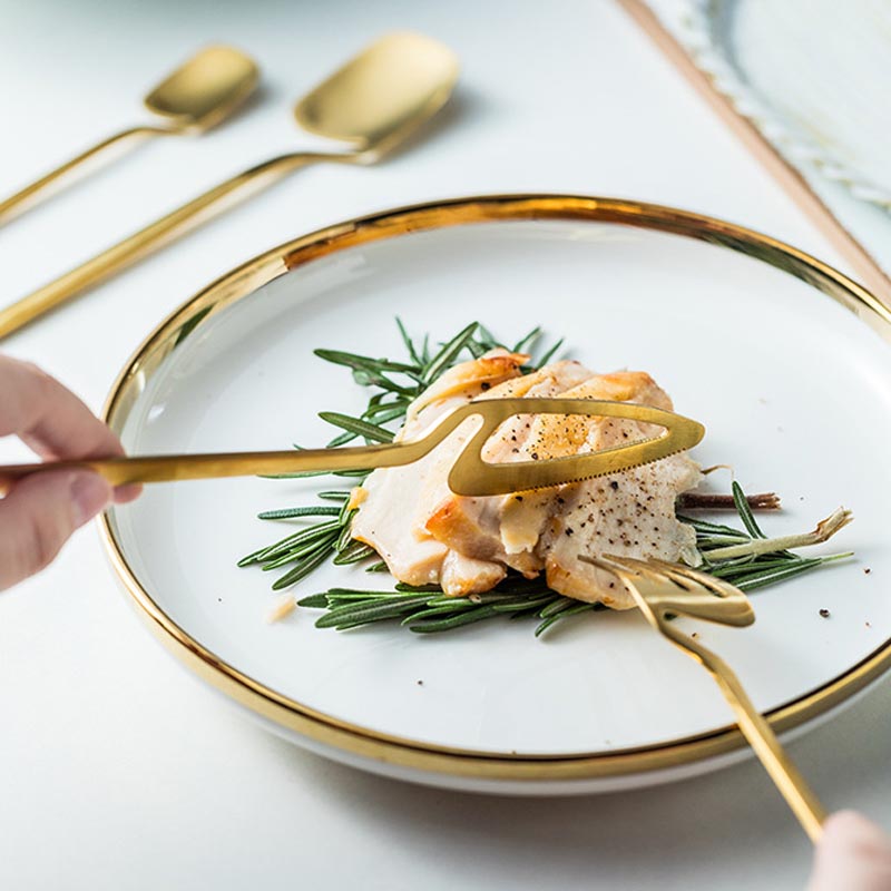 Sato Skeleton Silverware Set: Elevate Your Dining Experience - Luxus Heim