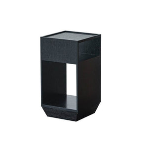 Ultimate Square Rotating End Table with Dual Lower Shelves - Luxus Heim