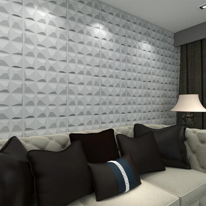 Trapezium PVC 3D Wall Panel - Wall Panels - Luxus Heim