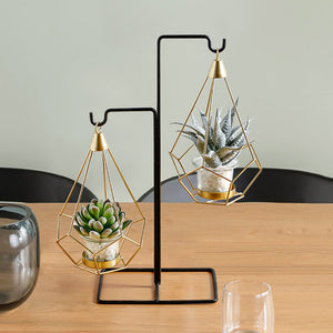 Equality Candle Holder with Powder-Coated Steel and Transparent Glass - Luxus Heim