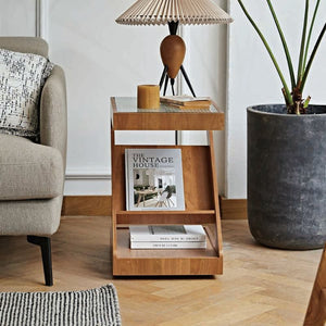 Z-Shaped Side Table in Living Room By Luxus Heim