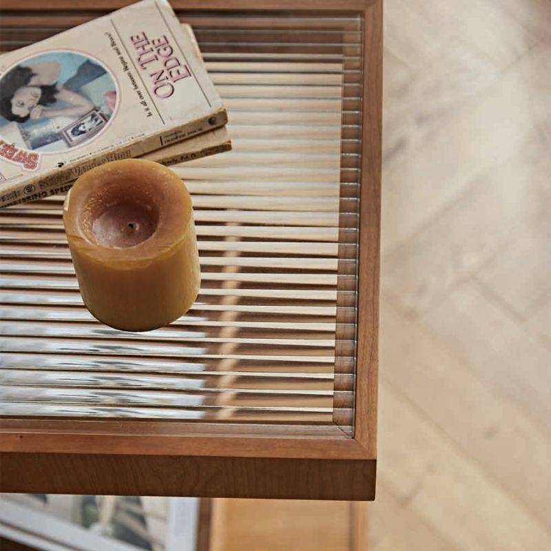 Z-Shaped Side Table in Living Room By Luxus Heim