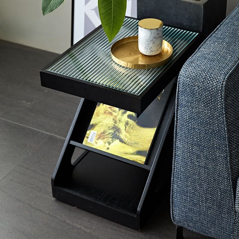 Z-Shaped Side Table in Living Room By Luxus Heim